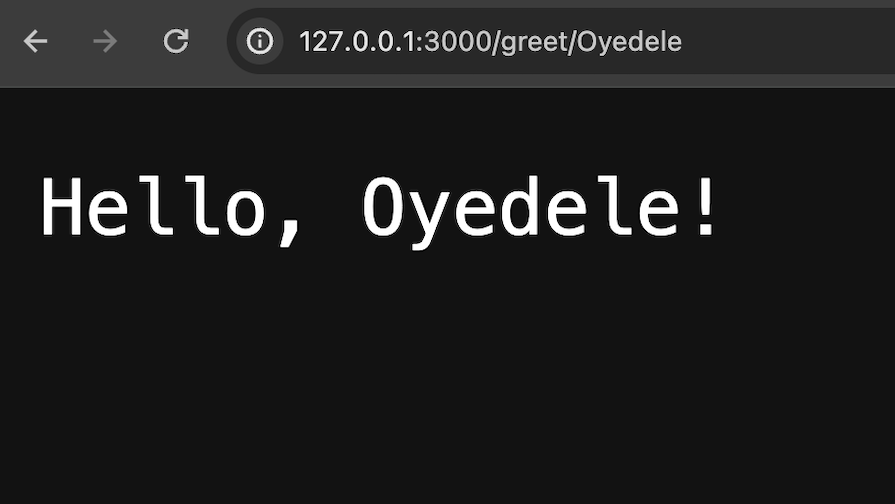 Custom Route In Fiber Reading Hello Oyedele