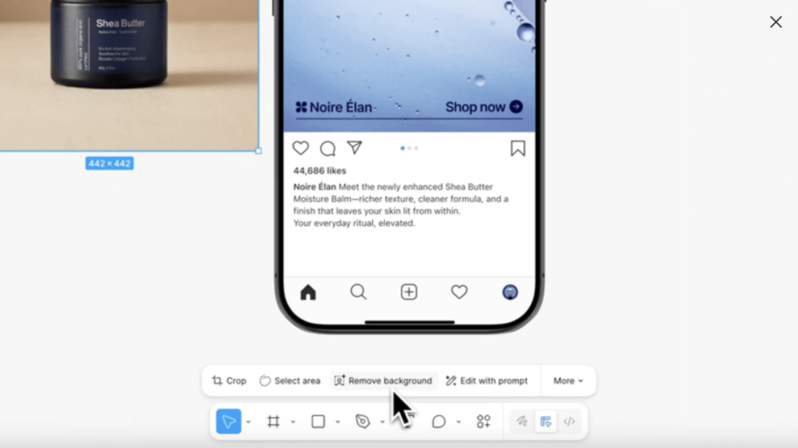 Figma Remove background tool