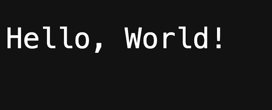 Hello World Message In Fiber