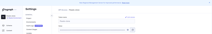 Authentication Token in Hygraph