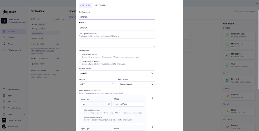 Creating A Remote Source Model In Hygraph