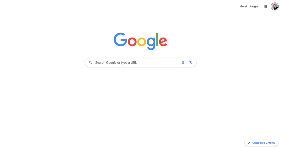 Google home page