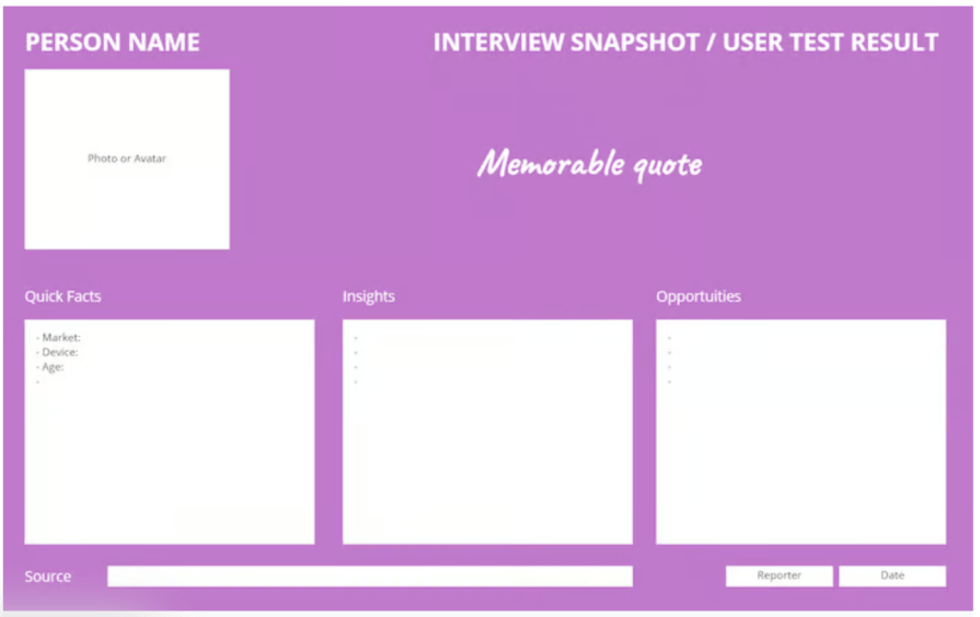 Interview Snapshot after Moderated Usability Testing