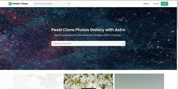 Pexels Clone Image Directory