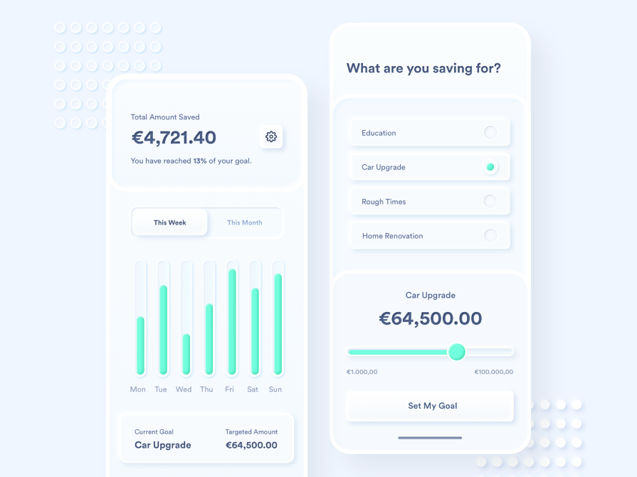 Savings app concept