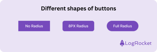 Different Shapes of Buttons in UI