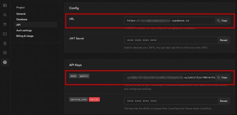 Accessing Project Settings To Get Api Keys