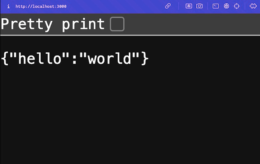 Fastify Node Project With Output Reading Hello World