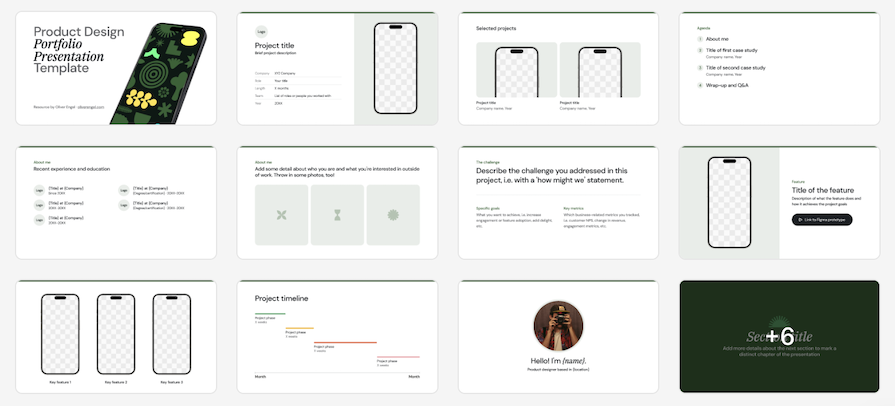 Example Ux Portfolio Presentations From Figma