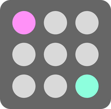 Visual Demonstrating The Serial Position Effect With A Greyscale Grid Of Nine Dots With First And Last Dots Colored