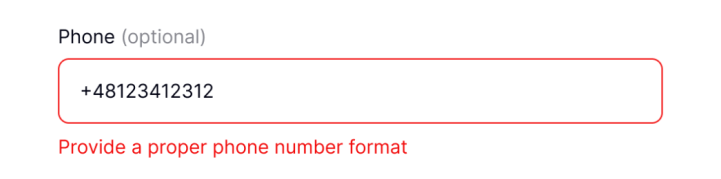 Format error on a form design