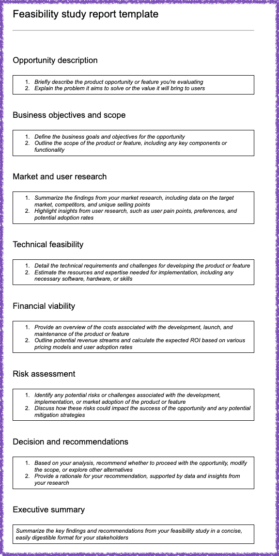 Feasibility Study Report Template