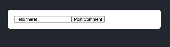 Button To Post A Comment