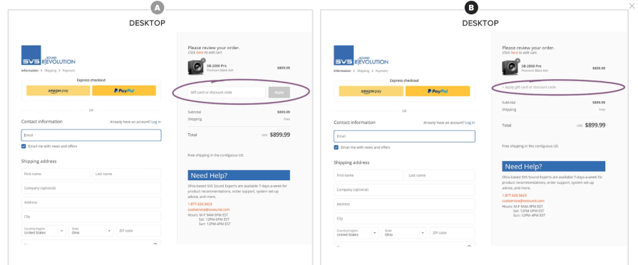 Text-Based Coupon Code Fields Ecommerce UX Design