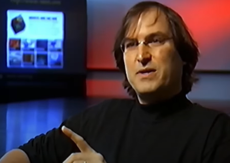 Screenshot From A Video Of Steve Jobs Discussing The Phenomenon Of Pushing Founders Out Of Companies