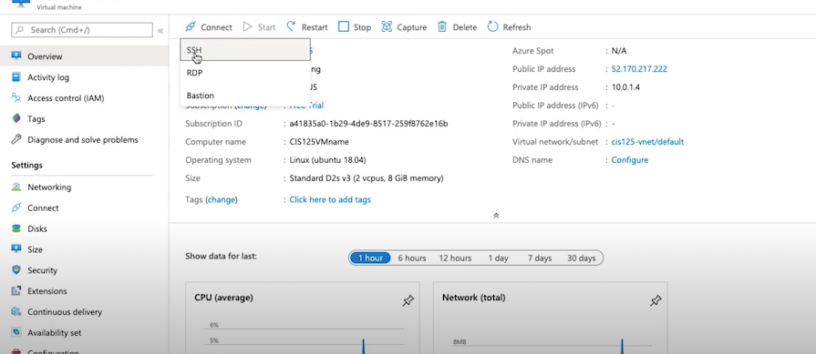 Accessing The Virtual Machine's Shell