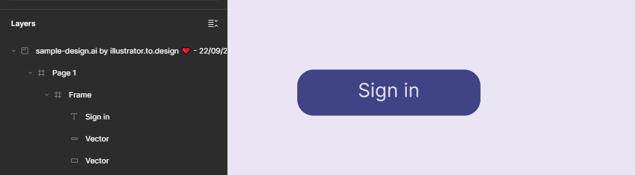 exact Illustrator design using native Figma vectors