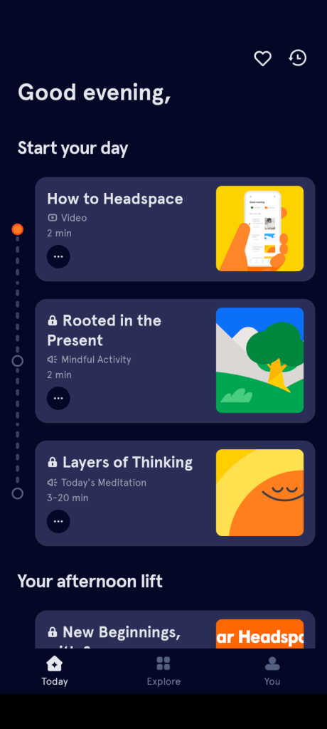 Headspace Example Best Color Combinations