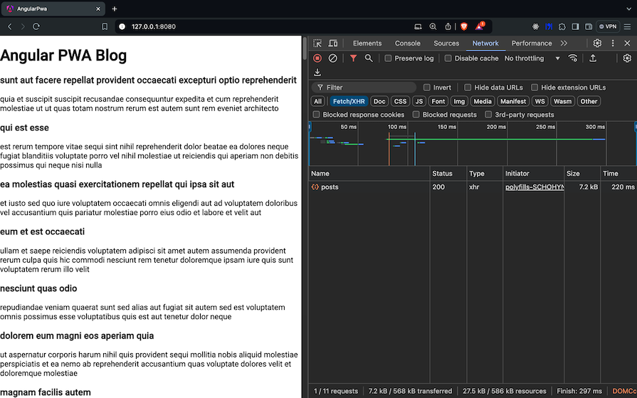 Initial Page Load Data Fetch