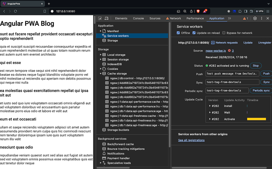 Switching To Offline With Our Previous Example