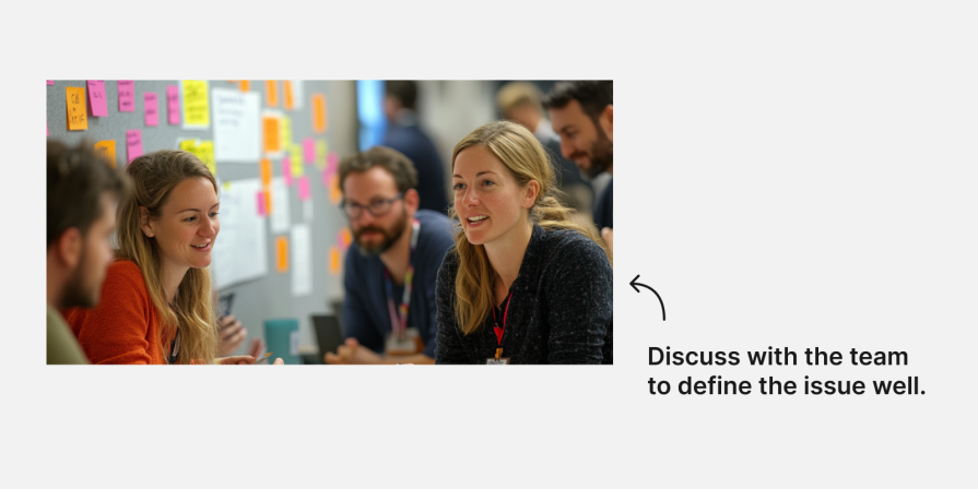 Discuss The Issue With The Team During The Define Phase