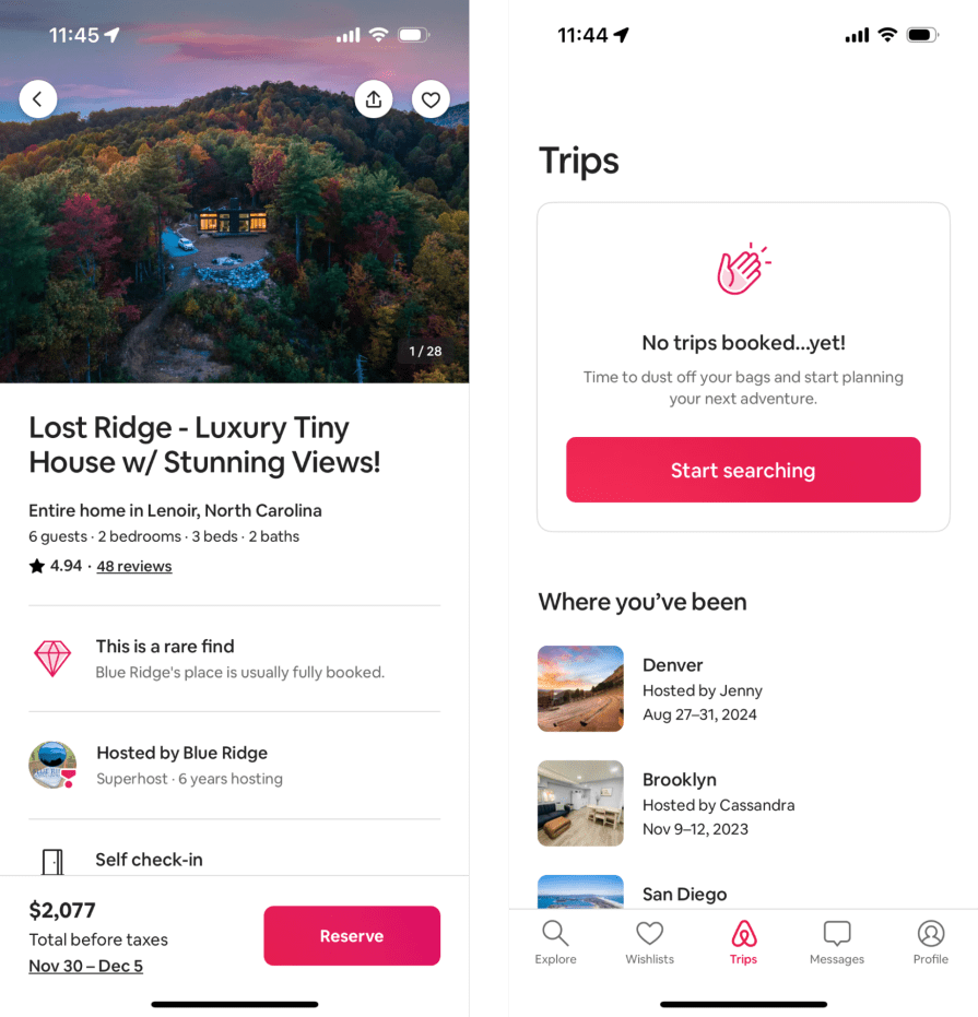 Airbnb Pink CTA Movement In Design Example