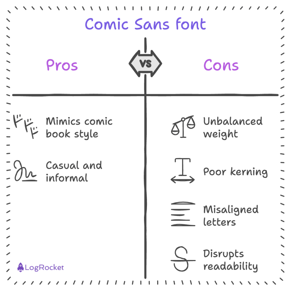 Comic Sans Font Pros Cons