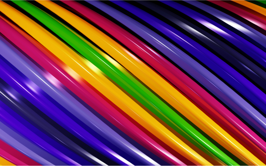 Colorful diagonal stripes with a shifted hue effect, demonstrating the CSS hue-rotate() backdrop-filter effect on a vibrant background.