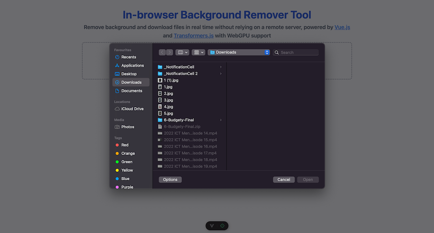 In-Browser Background Remover Tool