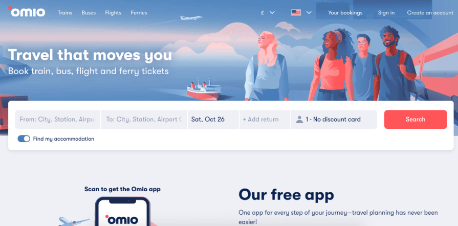 Omio Brand Example Kerning