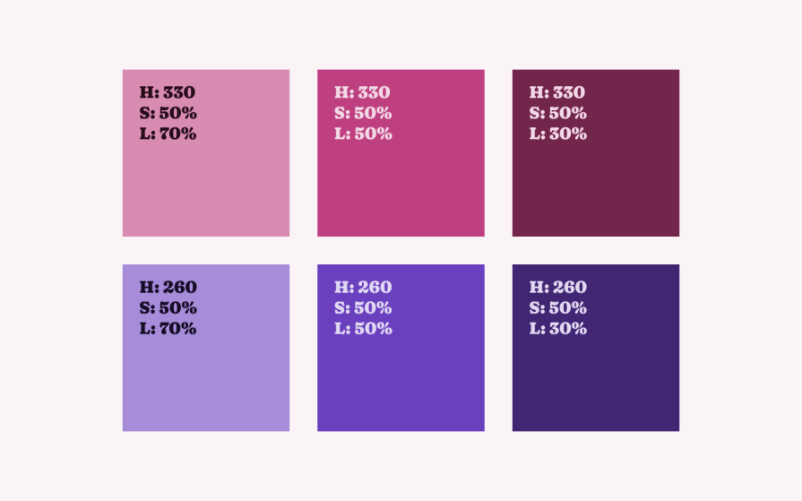 Variants Of Contrasting Colors