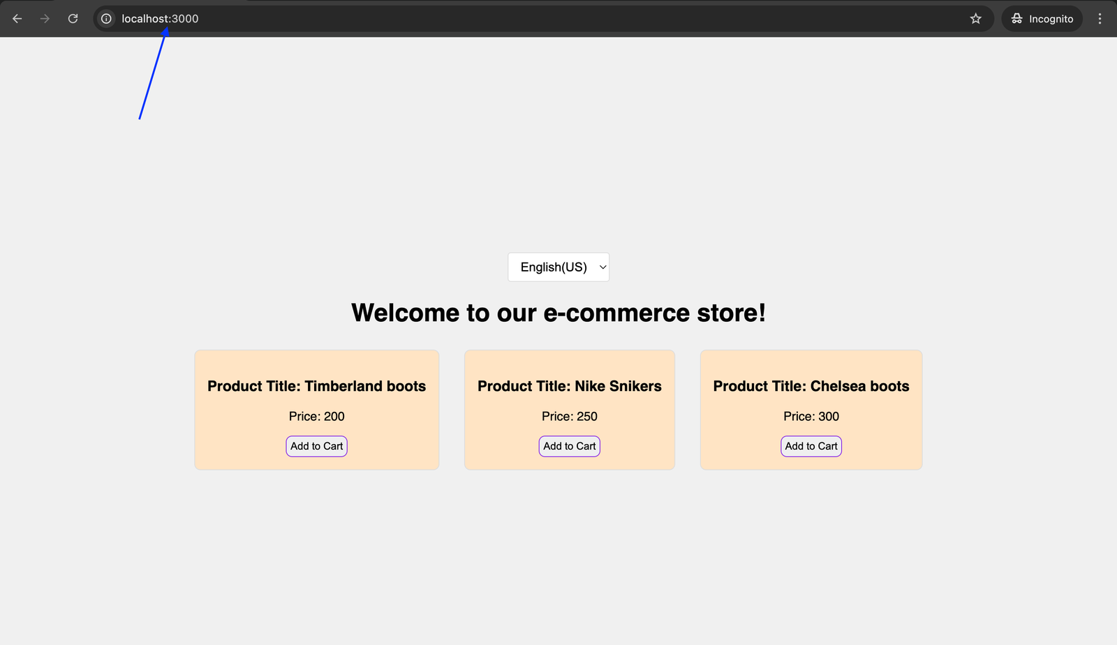 No Locale Specified In Our Ecommerce Store