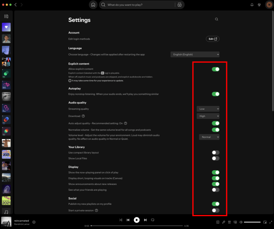 Opt-Out Settings UX Personalization Example