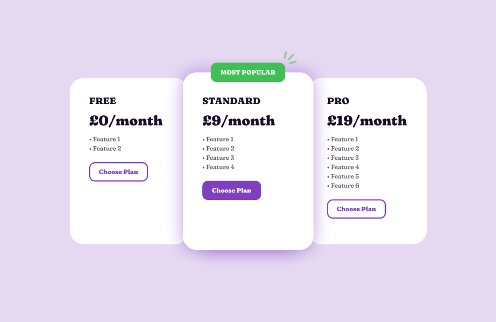 Pricing Options