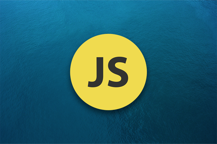 JavaScript icon over teal background.