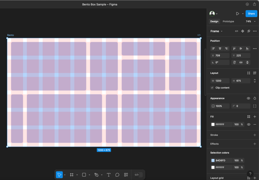 Adding Boxes To Bento Frame In Figma