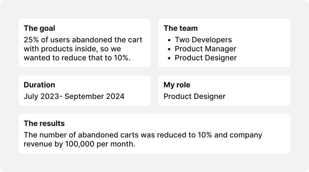 Explanation Section UX Case Study