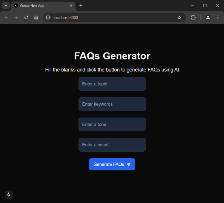 faq bot with ai assistant using html, css and... Building an AI agent for your frontend project - LogRocket Blog