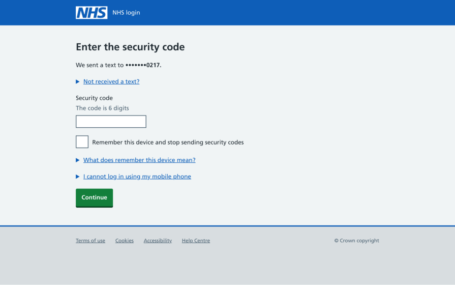 NHS Multi Factor Authentication Design