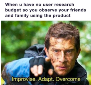 UX User Research Budget Meme