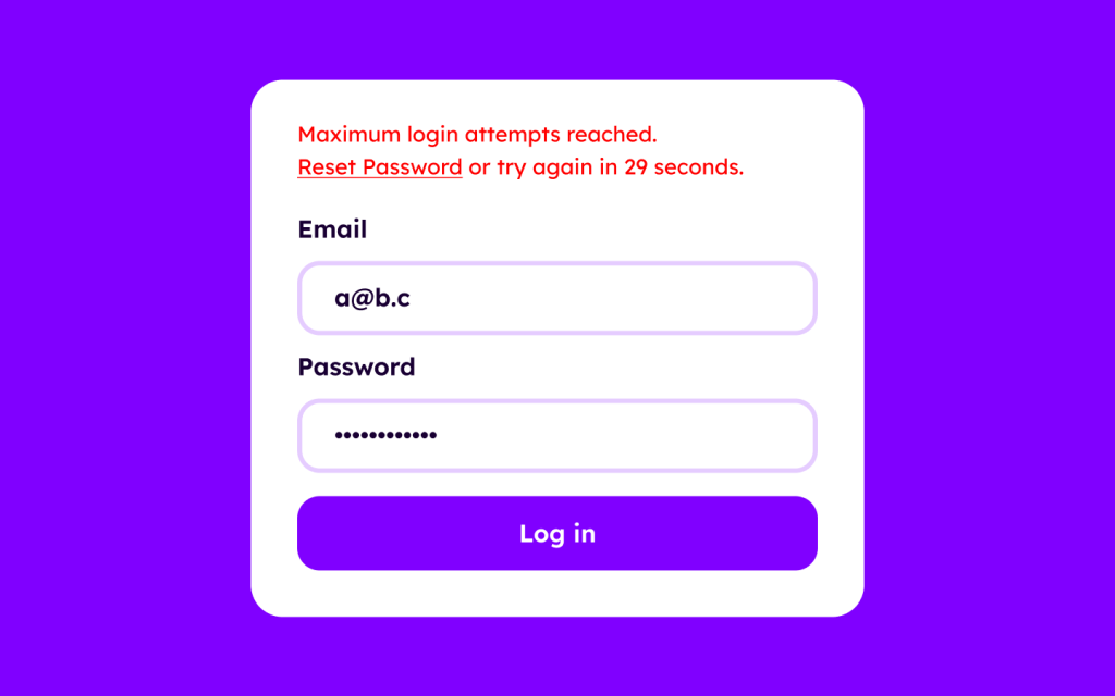 Login Attempts Multi Factor Authentication Design