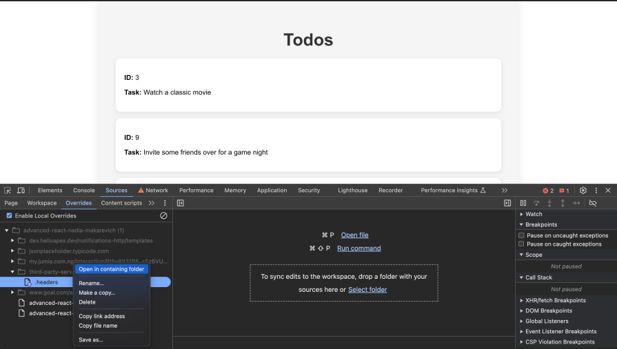 persisting mock data for api mocking