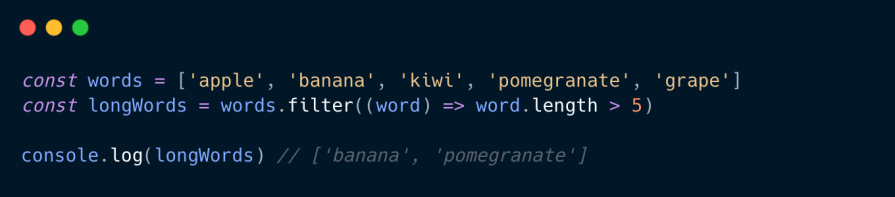How to use the array filter() method in JavaScript - LogRocket Blog