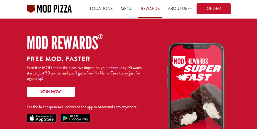 Mod Pizza Website