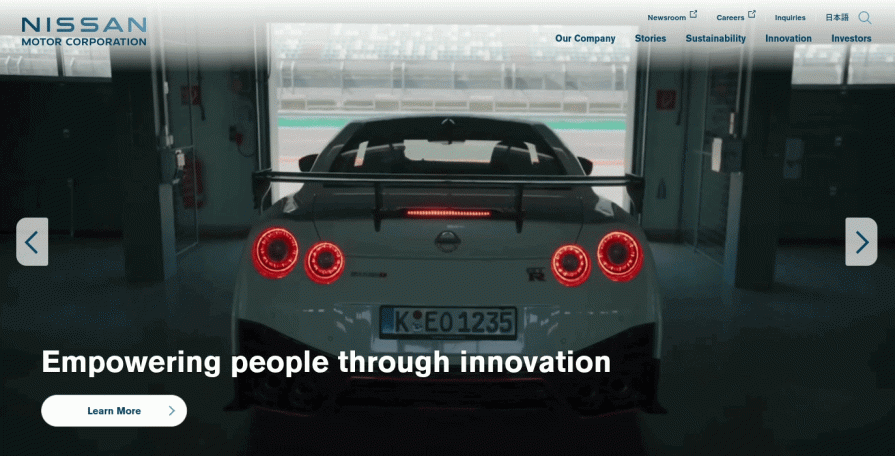 Nissan Website