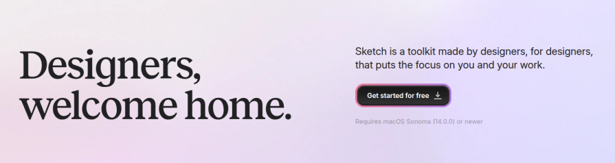 Sketch Hero Section