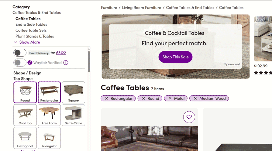 Wayfair Advanced-Search UI Case Study