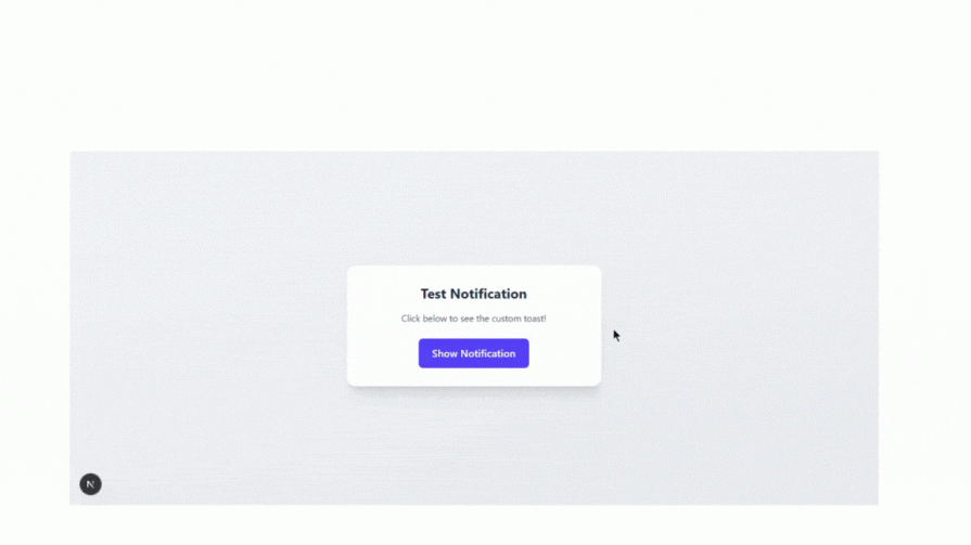 gif of test notification