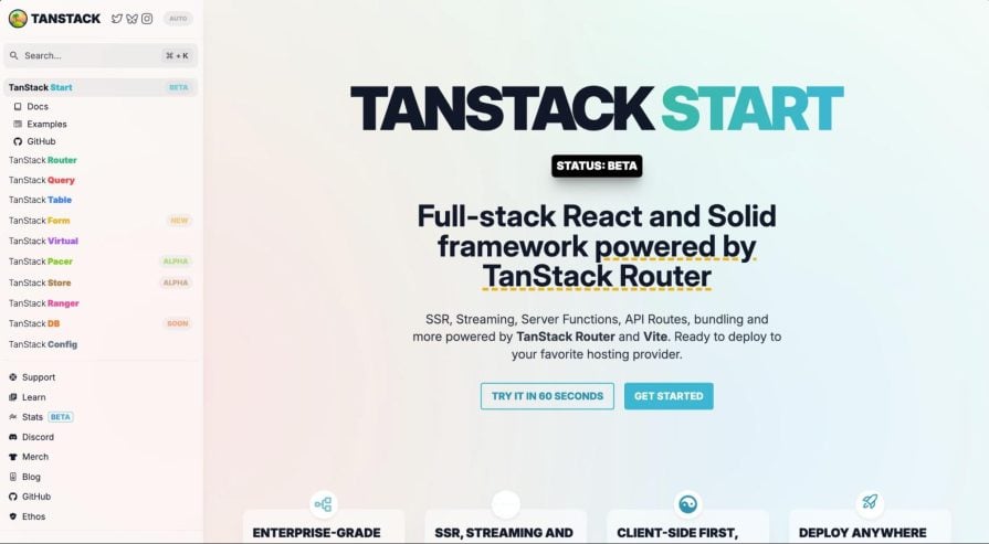 tanstack start next js alternative