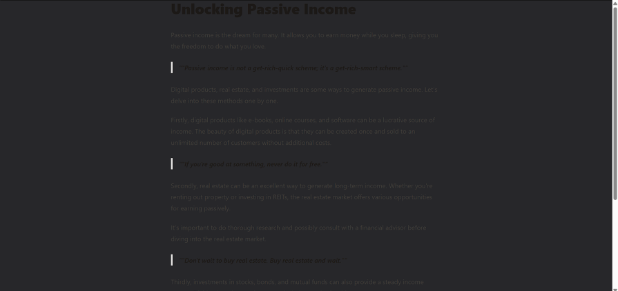 default typography colors not designed for dark backgrounds